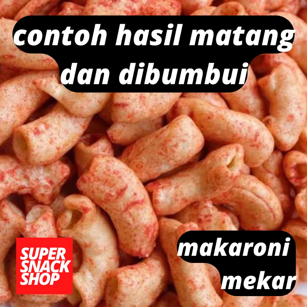 MAKRONI MEKAR MURAH / MAKRONI MURAH / MAKARONI MENTAH /  MAKARONI MEKAR COKLAT SEPAT 1 KG