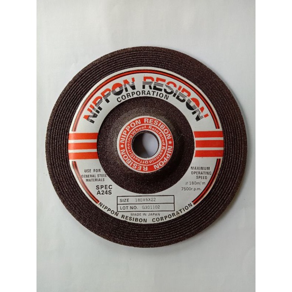 Batu Gerinda Poles Tebal Nippon Resibon 7 inch