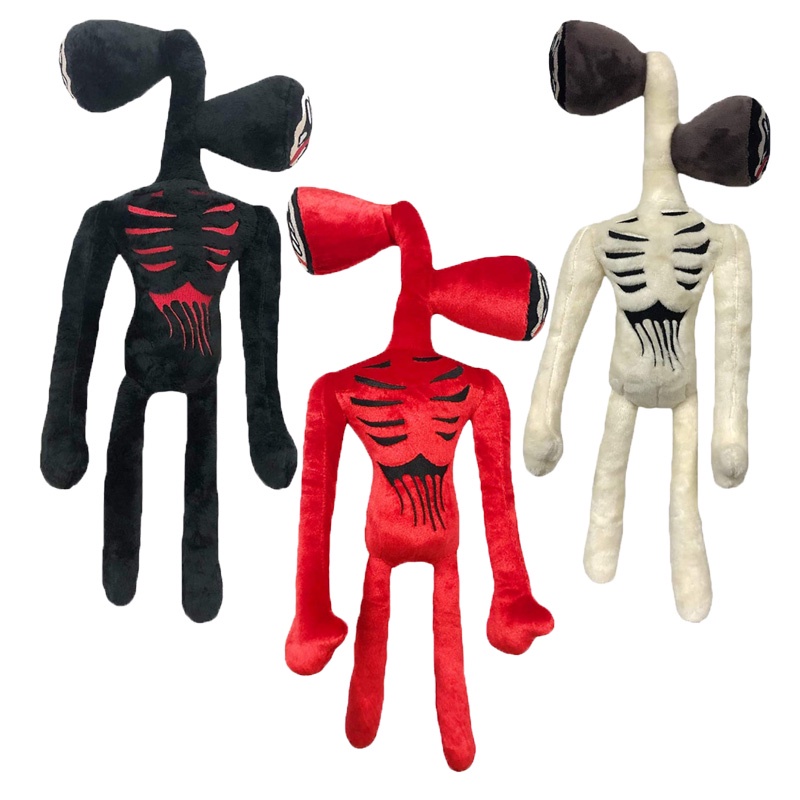 Hot Horror Game Plush Toys 35 cm Siren Head Plush Toy White Black Sirenhead Boneka Horror Karakter Peluches Mainan Hadiah