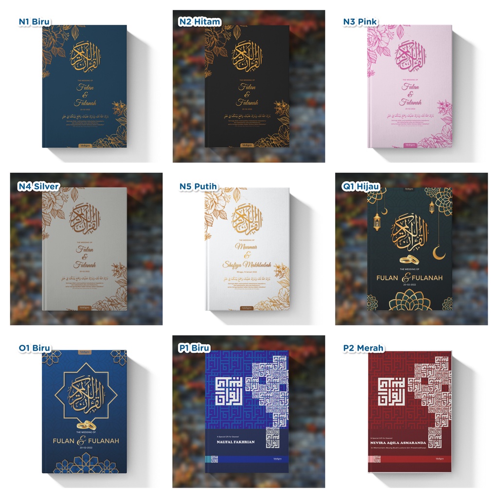 Quran Custom Hard Cover A4 Besar