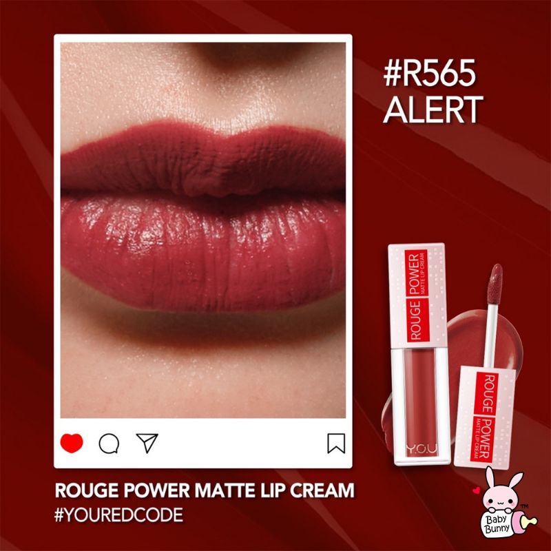 YOU ROUGE POWER MATTE LIP CREAM