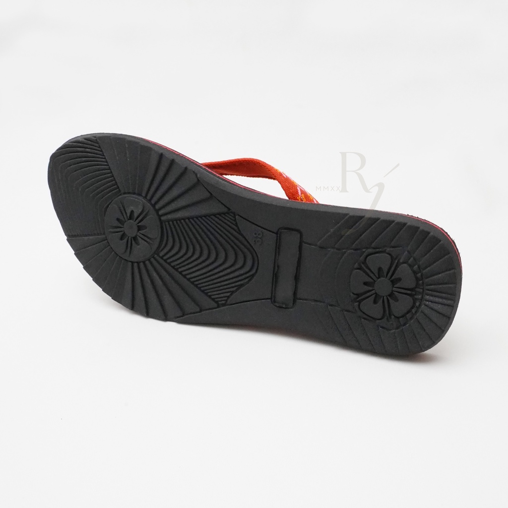 GRACE [CAMELIA 01] Sandal Jepit Simple Wanita Helen/ Sandal Cewek FLAT Spon Japit Bunga