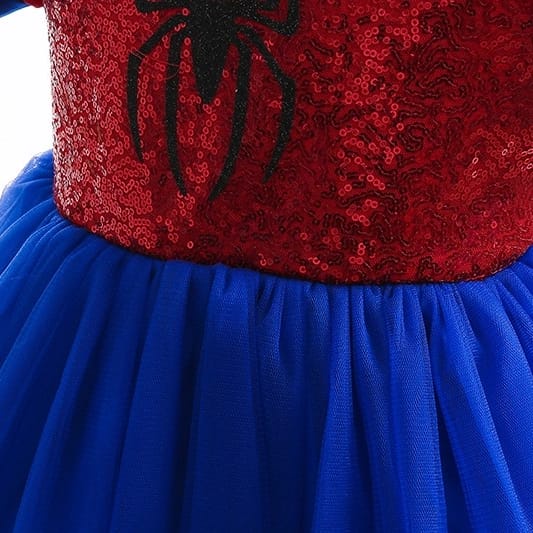 BAJUKIDDIE SPIDERGIRL DRESS KOSTUM COSPLAY ANAK CEWEK SUPERHERO IMPORT DRES ULANG TAHUN