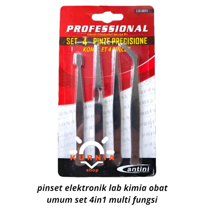 PINSET ELEKTRONIK LAB KIMIA OBAT UMUM SET 4in1 MULTI FUNGSI