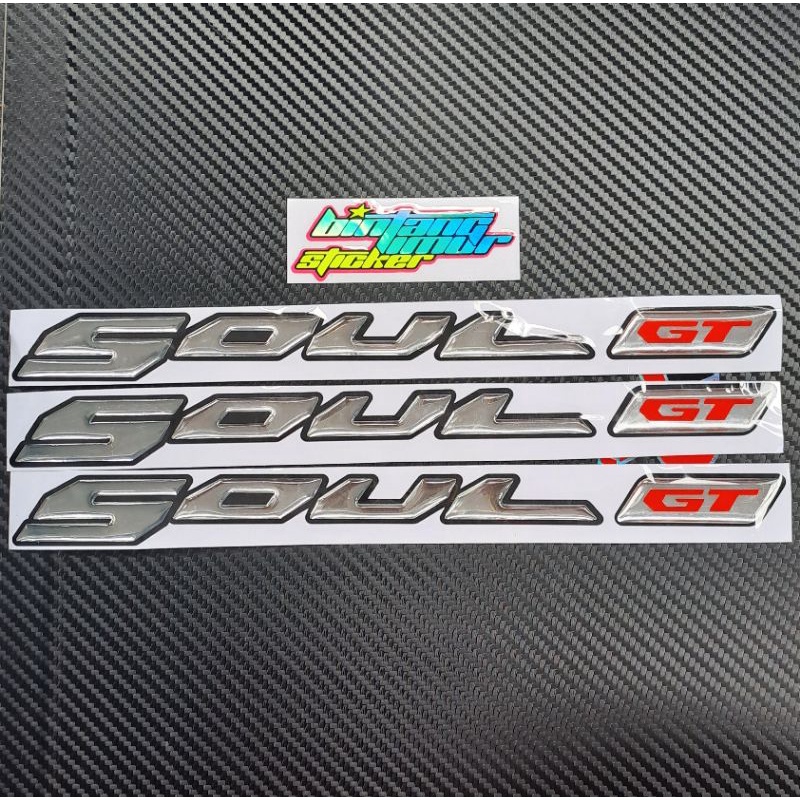 STICKER EMBLEM TIMBUL MIO SOUL GT TIMBUL 3D