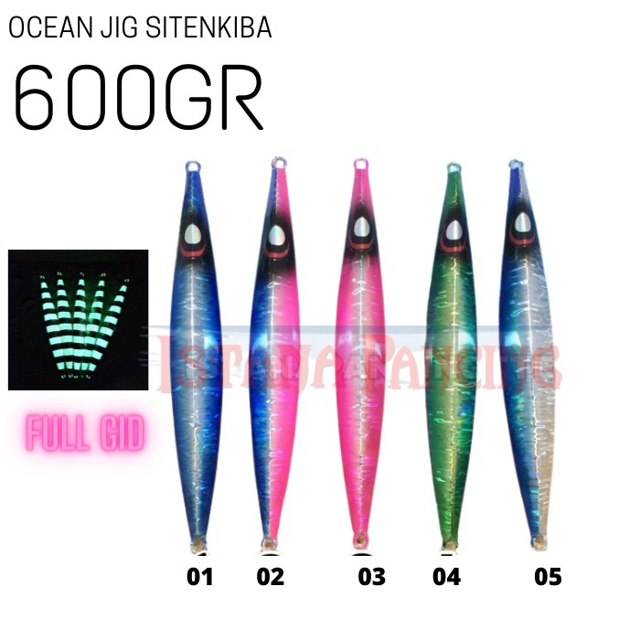 METAL JIG OCEAN JIG SITENKIBA 600GR MANCING MANIA
