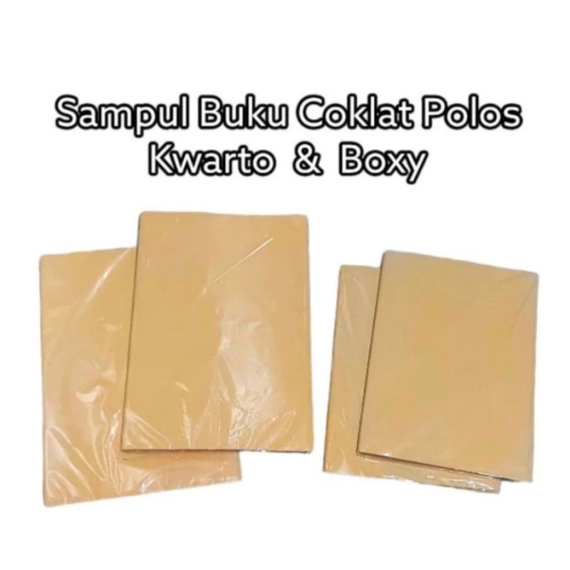 

Sampul Buku Coklat Polos ukuran Kwarto / Buku kecil ( 10 lembar)