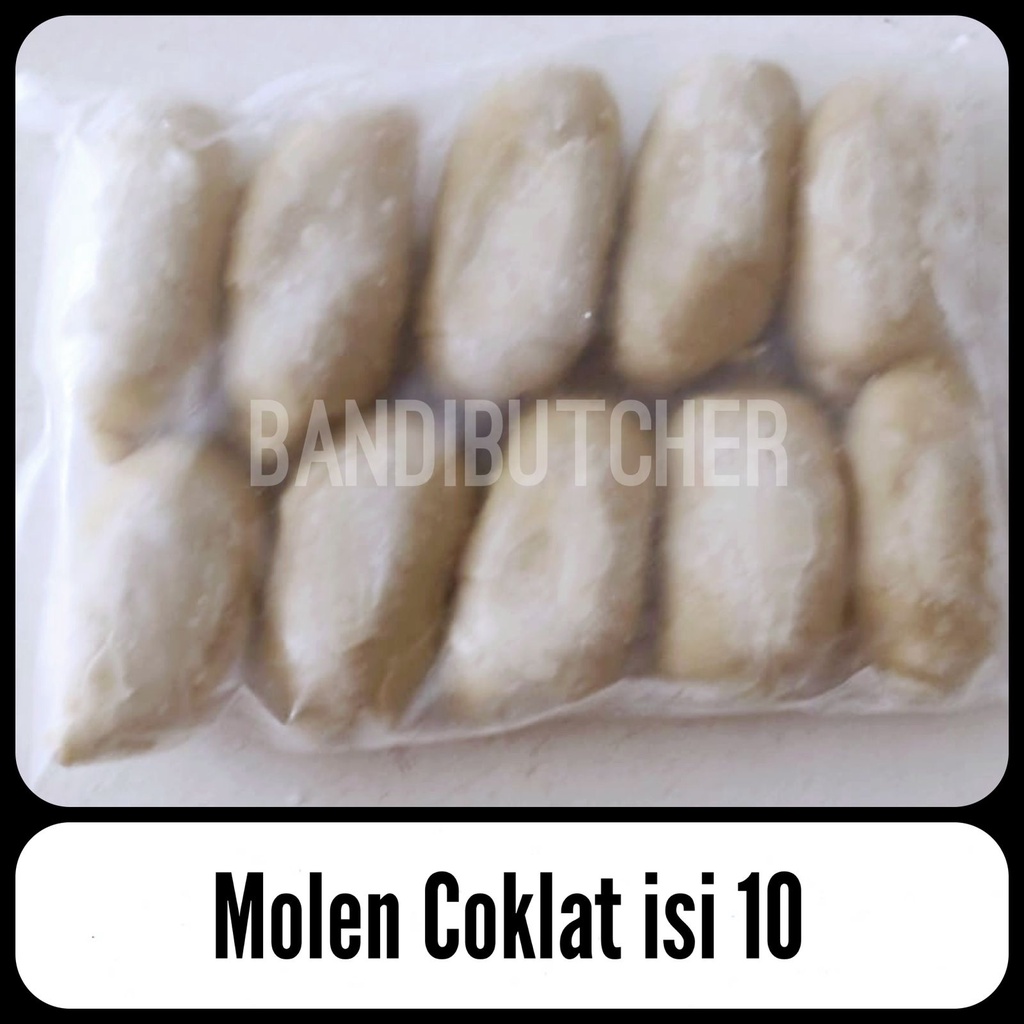 molen coklat lumer pisang jumbo isi 10