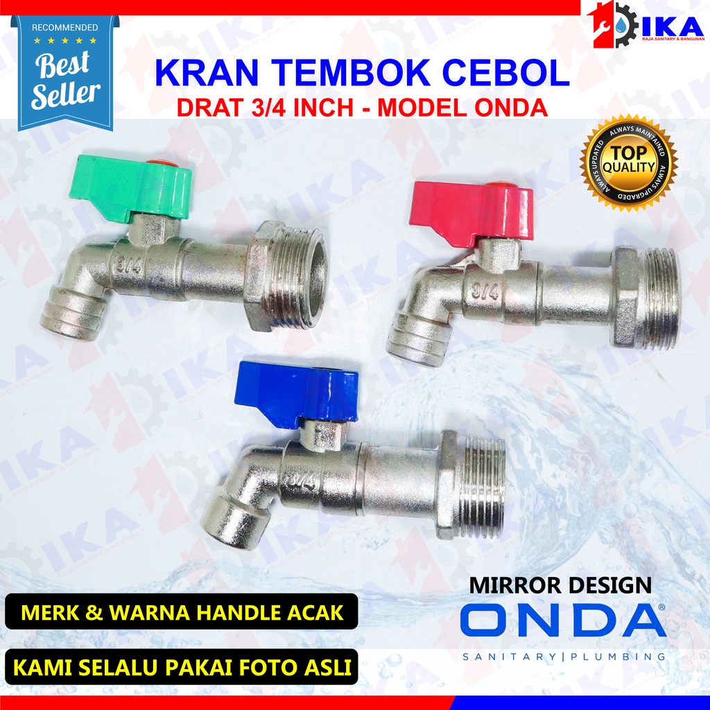 Kran Tembok MODEL Onda 1/2&quot; Body Panjang / Keran Air Babet Bukan Besi BUKAN MERK ONDA