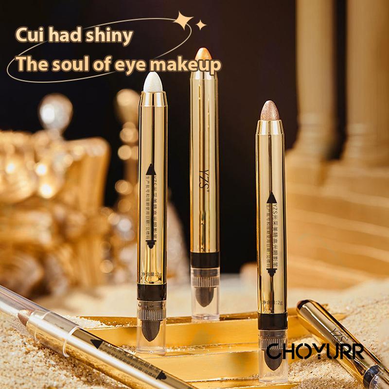 【COD】YZS Eyeshadow Crayon 2 In 1 Eyeshadow Dan Highlighter Pigmented Pearlescent Double-ended Eyeshadow Stick Waterproof Non-smudging-CH