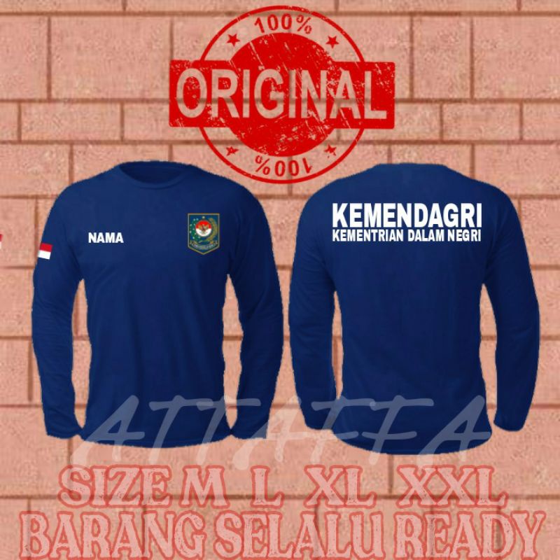 KAOS KEMENDAGRI TANGAN PANJANG