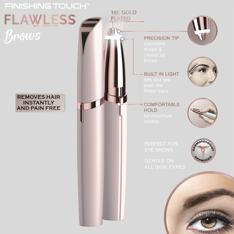 (READY &amp; ORI) Eyebrow Trimmer Merapihkan Alis Pisau Cukuran Pencukur Alis Remover Elektrik