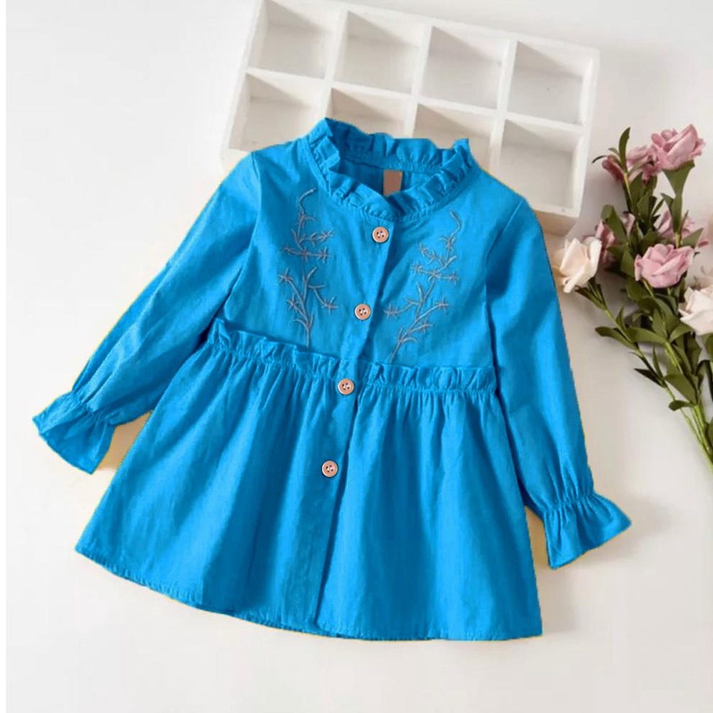 KALILA - SILVER TWIG Dress Baju Anak Perempuan Umur 1 -5 Tahun / Bahan Katun