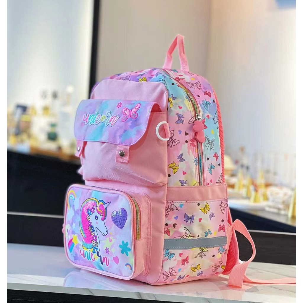 VEST TAS RANSEL ANAK BESAR UNTUK SD DINO/UNICORN/MERMAID U2065