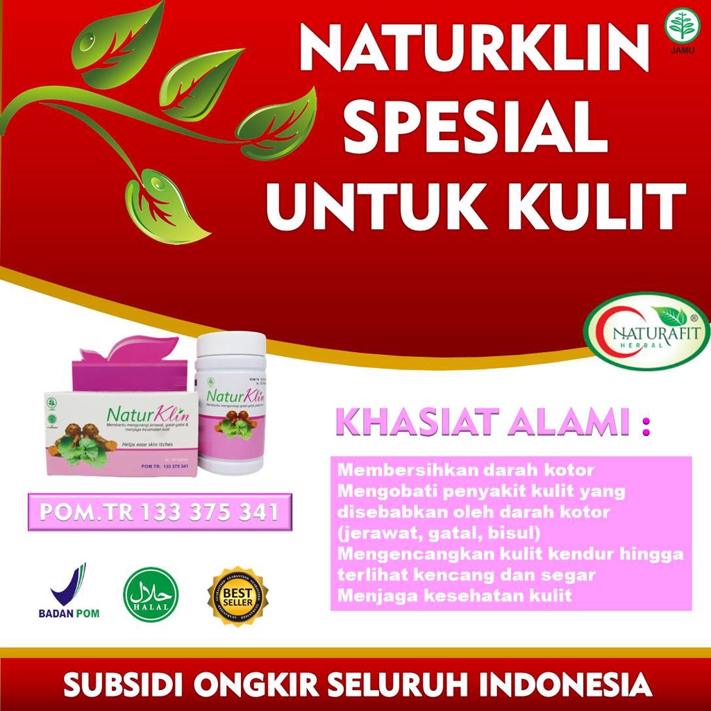 

Original Asli Kapsul Naturklin Obat Gatal Kudis Kurap Panu Kutu Air Ampuh salep untuk penyembuhkan penyakit kulit