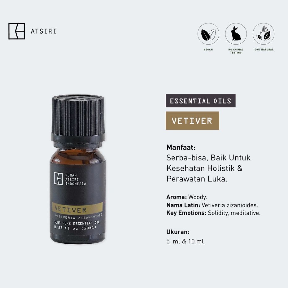 Vetiver Essential Oil - Rumah Atsiri