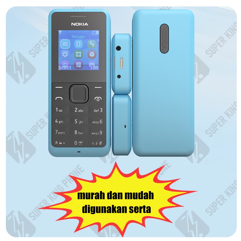 Nokia 105 2016 FM Hp murah Mobile Phone Dual SIM