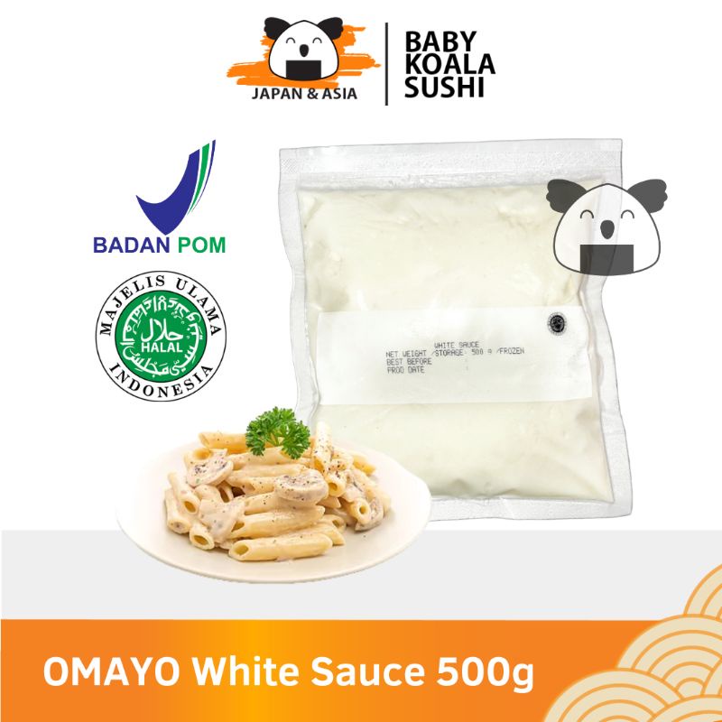 OMAYO White Sauce 500 g Halal | Saus Pasta Putih Frozen
