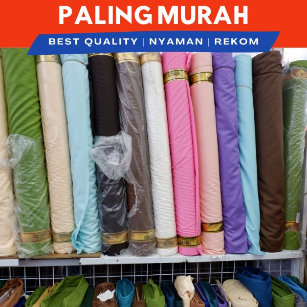 (1 Meter) Kain Toyobo Kualitas Premium | Kain Toyobo Halus Polos Meteran | Royal Mix Tojiro