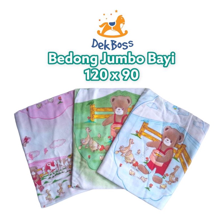Selimut Kain Bedong Bayi Flanel Jumbo bisa untuk Alas Tidur Perlengkapan Bayi Baru Lahir Newborn Laki Laki Perempuan Murah dengan Motif karakter lucu ukuran 120 x 90