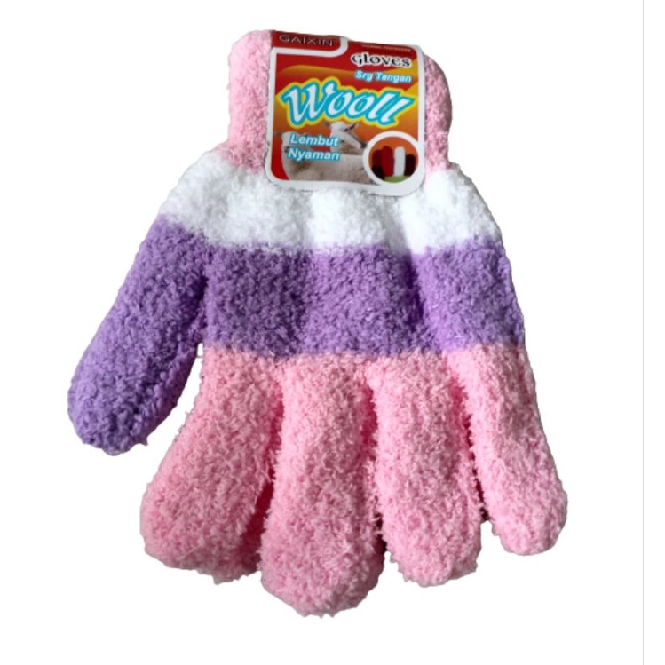 Sarung Tangan HANDUK SALUR Wooll Full Jari untuk Remaja/Dewasa