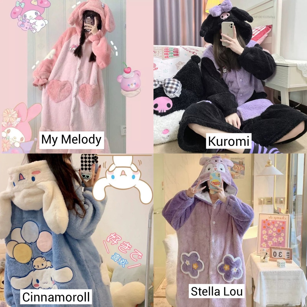 【AiVii】PIYAMA ONESIE DRESS COSPLAY SANRIO DISNEY