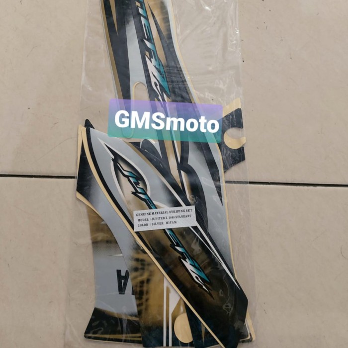 

TERLARIS | Striping motor Jupiter Z 2008 / Stiker body Jupiter Z 2008 - Silver Hitam