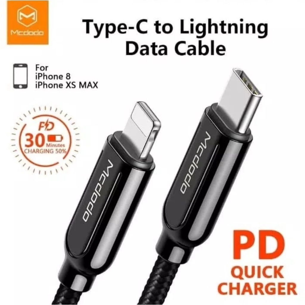 MCDODO CA-6870 KABEL DATA TYPE C TO LIGHTNING IPhone Ipad Cable Charging PD