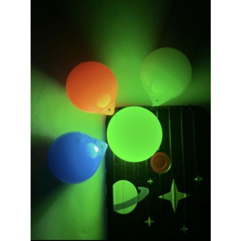 Mainan Anak Jadul Lato Lato tek tek besar 4cm / glowing / glow in dark