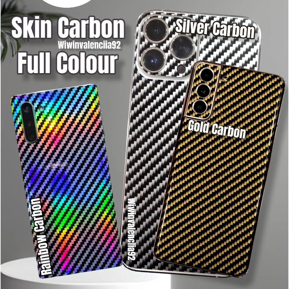 Metalic ! SKOTLET Carbon Back Samsung S9 S9+ S8 S8+ S7 Flat S7Edge S6 S6Edge S6 Edge Plus Skin Garskin Skotlite Scotlite Scotlet Anti Jamur Gores Pelindung Belakang Warna Hitam Silver Emas Plus Antigores Colour Full Laris Viral Model Baru 4G 5G FLat Plus