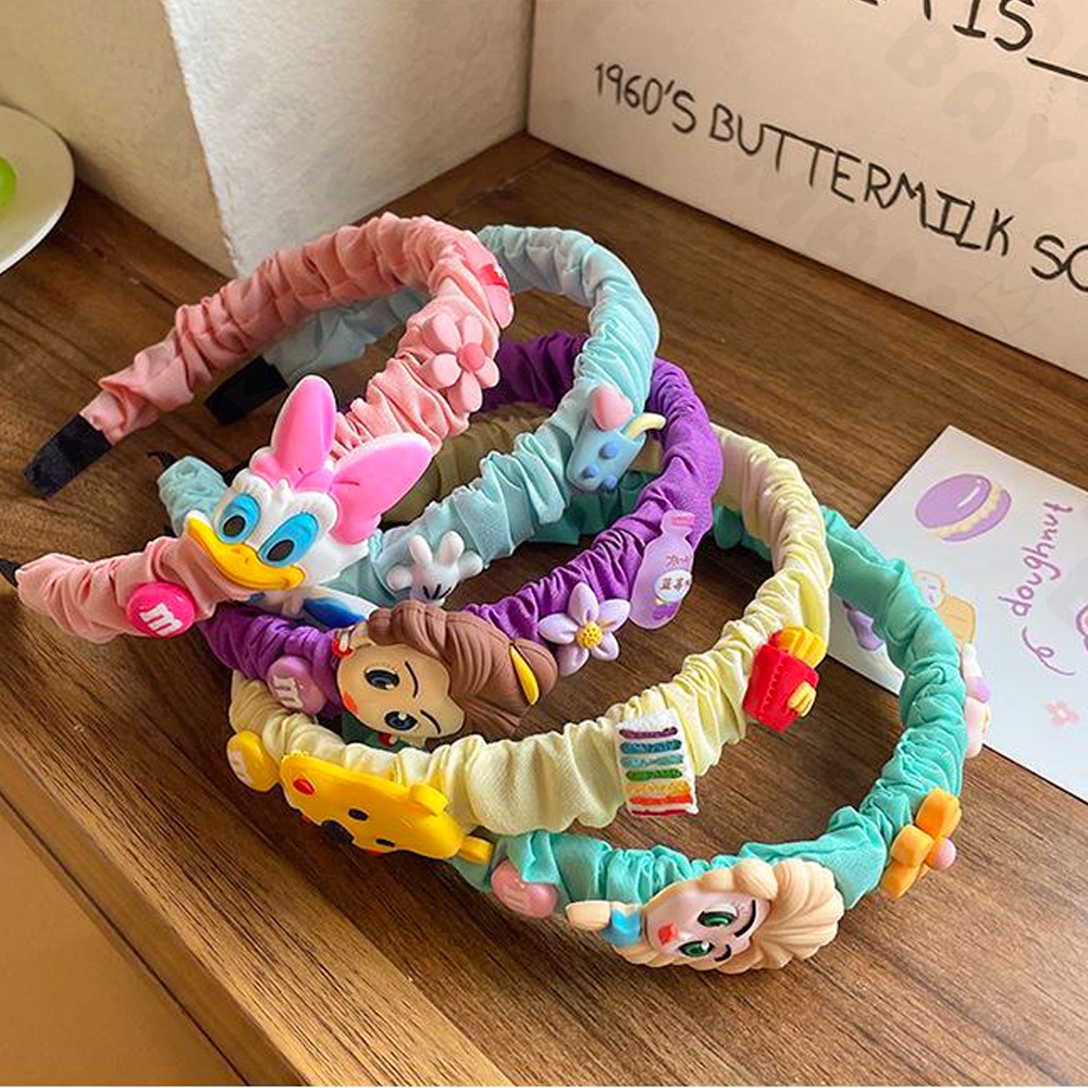 OKEYI Bando anak perempuan motif desain lucu korea