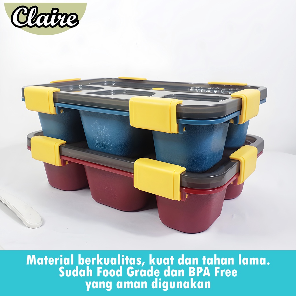 Kotak Bento 4 Lubang A269 / Lunch Box / Kotak Makan 4 Lubang