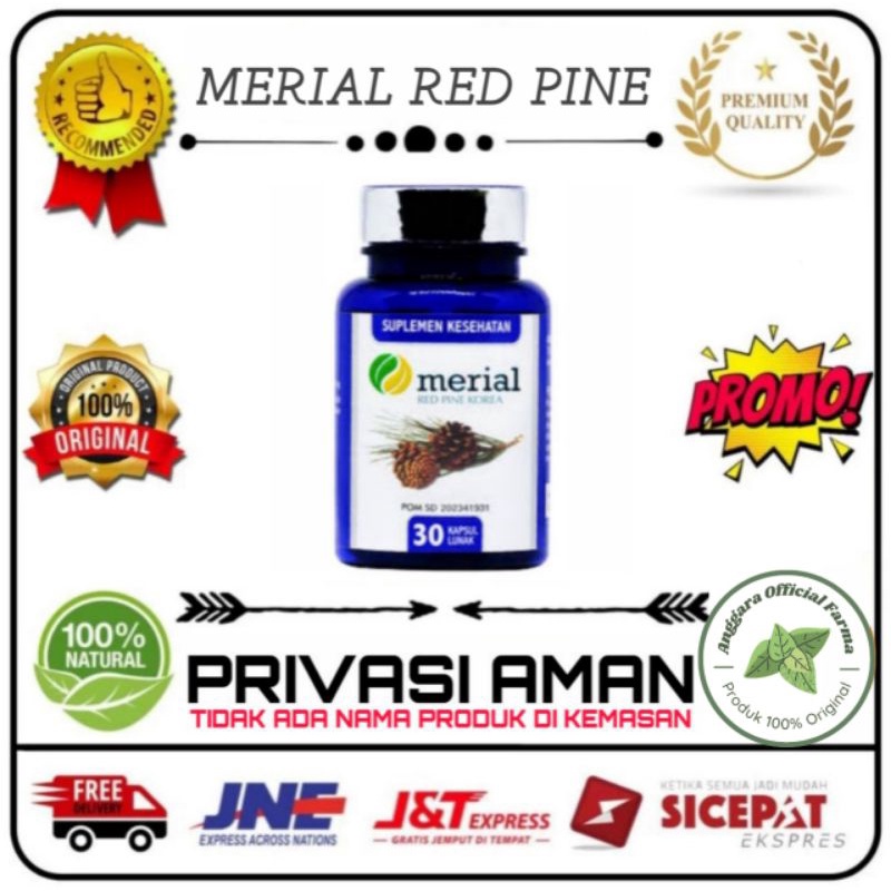 Merial Red Pine Korea Asli 100% Original Minyak Ikan Dengan Exstrak Pinus Merah Red Pine Yang Bisa Menyembuhkan Jantung