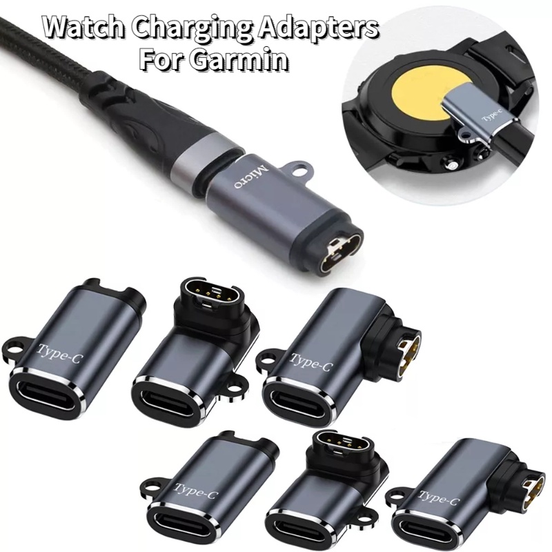 Siku Perangkat Pengisian Cepat Smart Watch Converter Watch Charging Adapter Adaptor Portable Tipe-C Untuk Jam Tangan Garmin