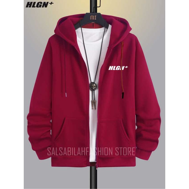 SWEATER HOODIE ZIP DISTRO Pria Wanita Jumper Premium Bahan Fleece Tebal