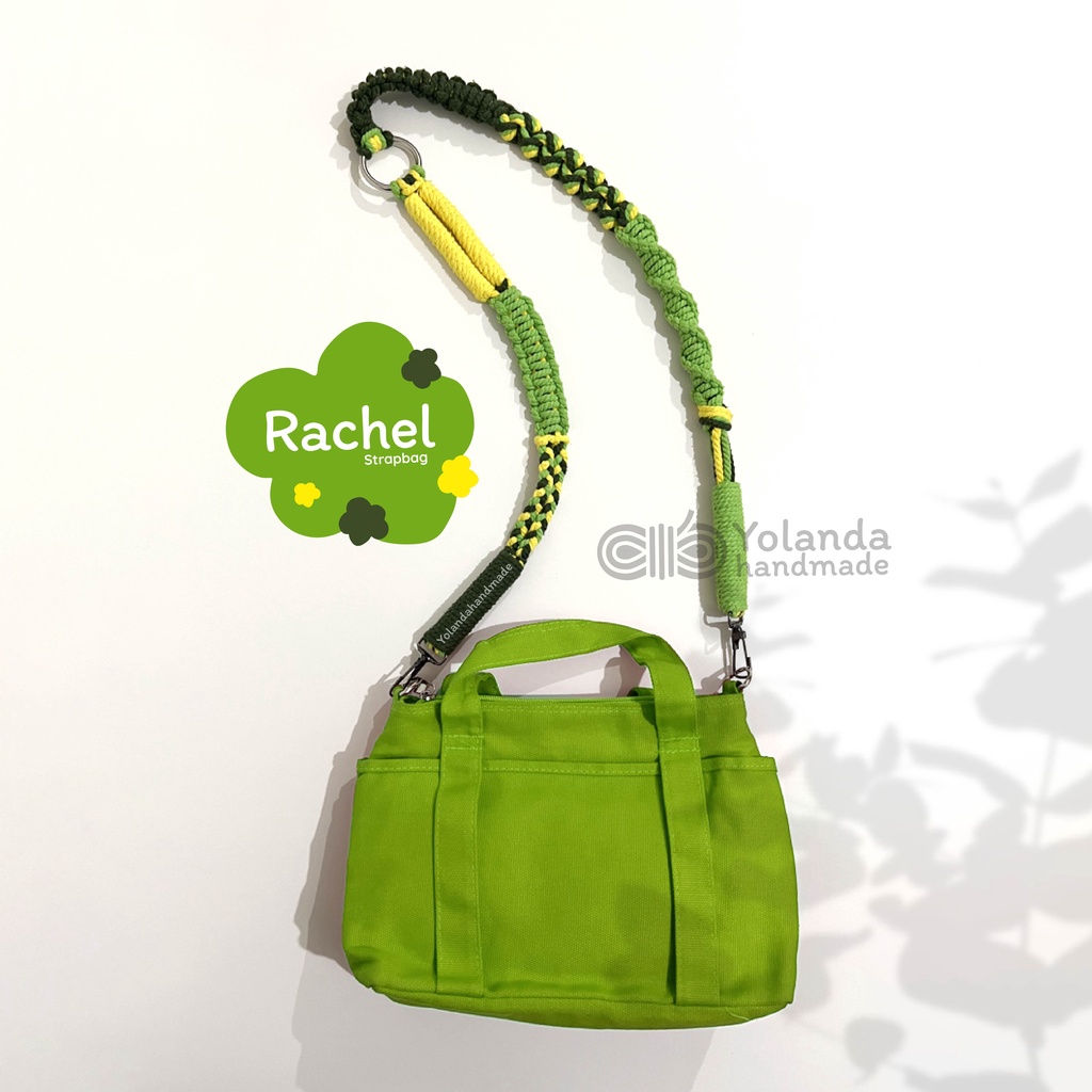 [TERMURAH] Tali Strap bag Macrame RACHEL | Premium | Tali kamera | Strap Bag Lucu | Custom | Puffy Bag | Sling Bag | Pendek |COD