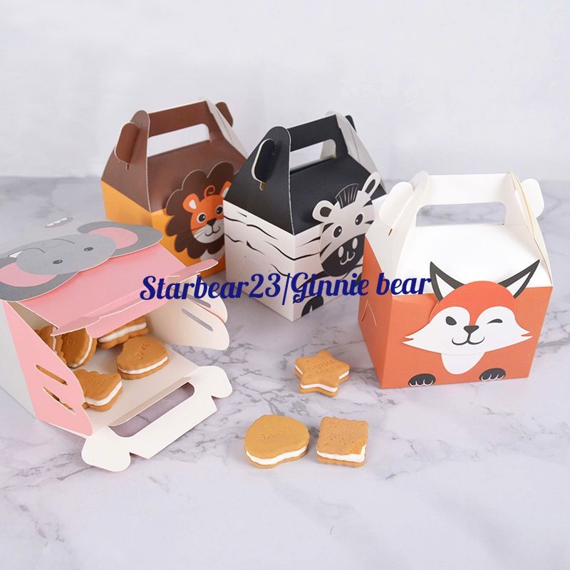 

gift box / goodie bag dus motif animal
