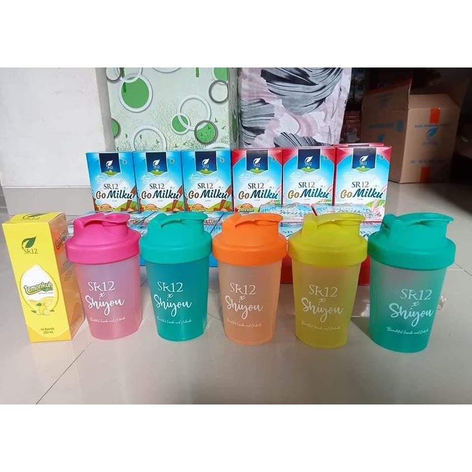 Botol Shaker SR12 / Botol Tumbler Kemasan Praktis Ukuran 550ml