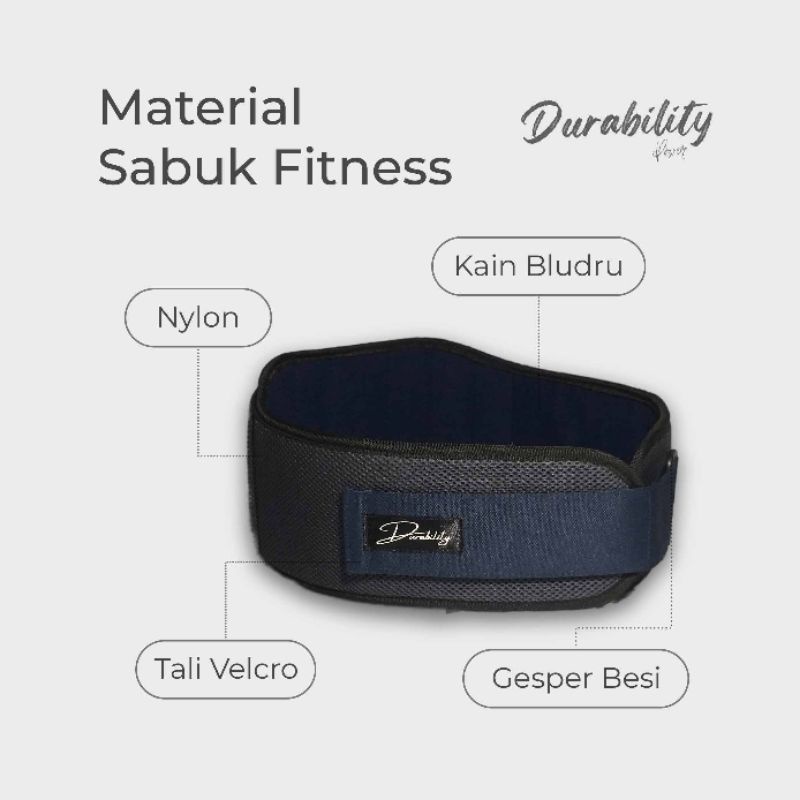 PREMIUM Sabuk Gym Fitness - Weight Lifting Belt - Fitnes Powerbelt