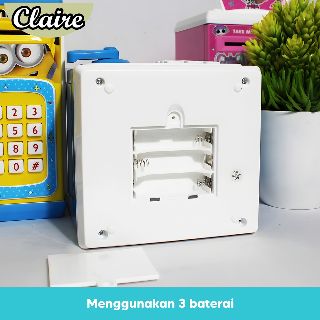 Money Safe Box Karakter / Celengan Anak ATM mini