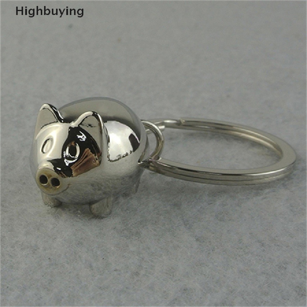 Hbid 1Pcs Indah Mini Babi Gantungan Kunci Keyfob Lucu Hadiah Cincin Pesona Dekorasi Glory