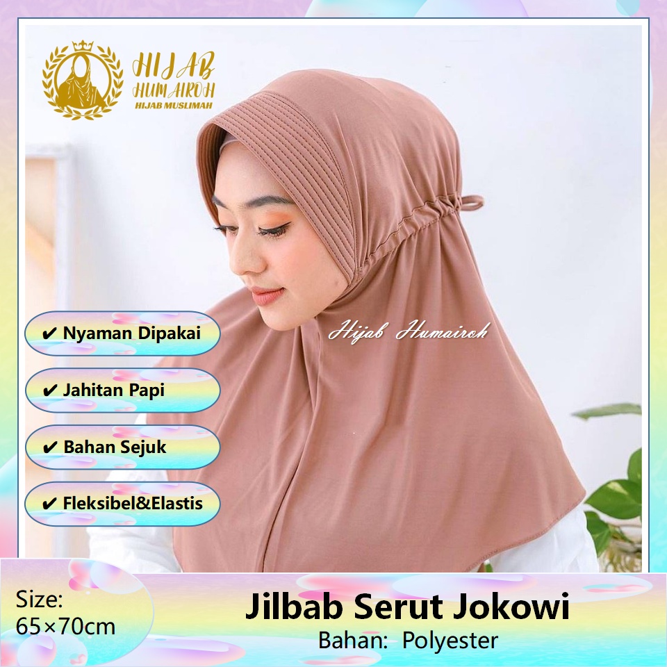 Jilbab Serut Jokowi  Hijab Instan  Jilbab Jersey  Kerudung Serut  Jilbab Pet Antem  Hijab Serut Joko