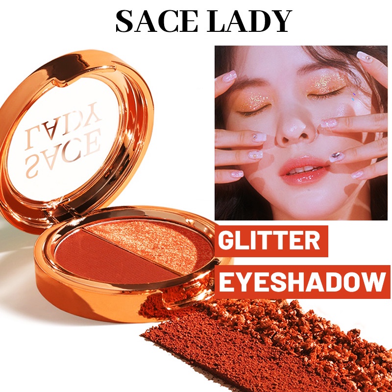 SACE LADY Eyeshadow Palette Glitter Highlighter Blush Powder Pigmented Matte Long Lasting Eye Makeup