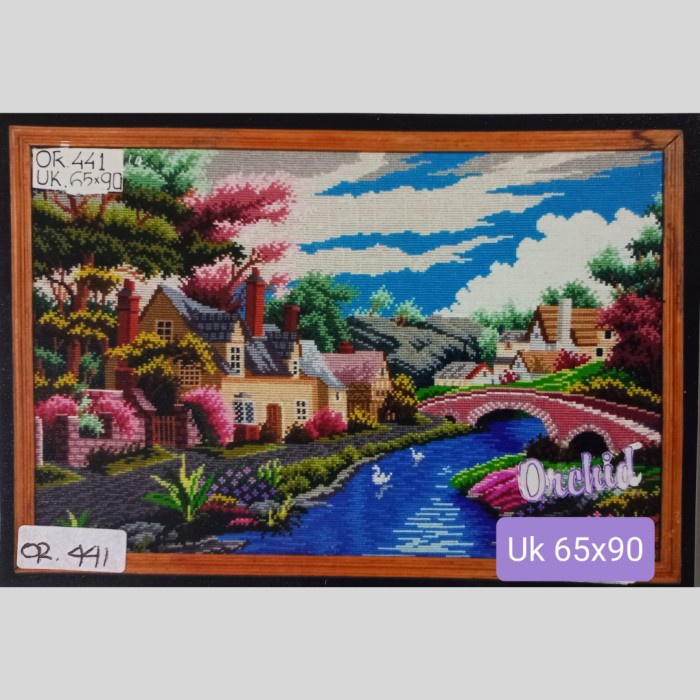 Kristik Kruistik Paket Sulam Cross Stitch 1 Set Orchid Or 441