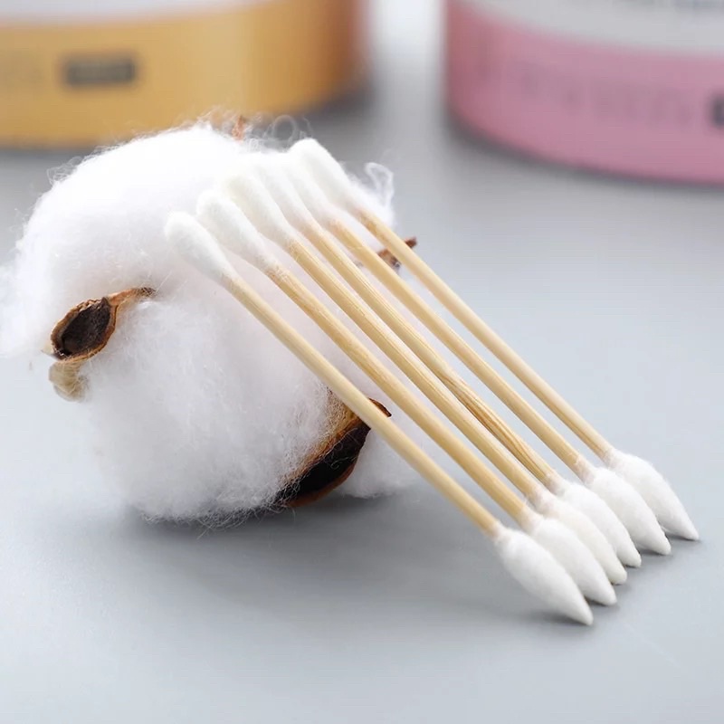 Cotton Swab 500pcs Cotton Buds Bamboo Stick