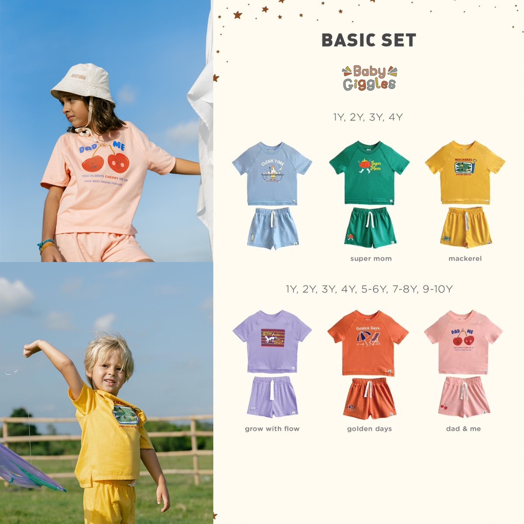 BOHOPANNA - OVERTEE SET SETELAN ANAK UNISEX