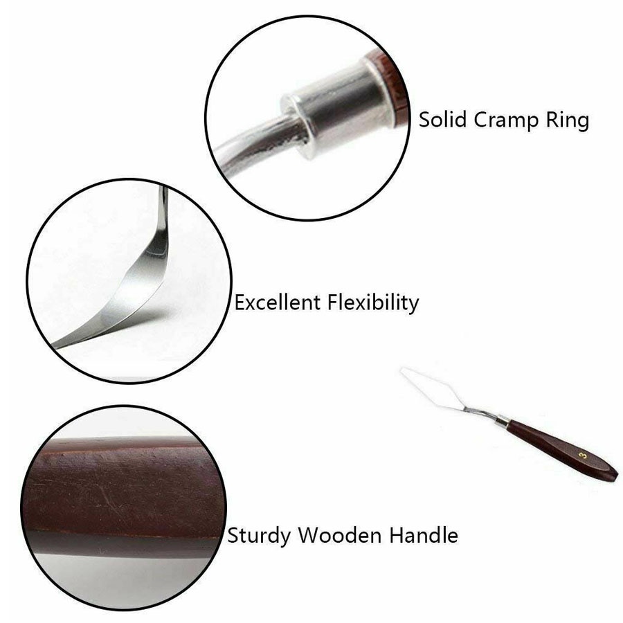

YUH Art Brush Set Kuas Lukis BRS-12 SET Kuas Alat Lukis Set Lengkap Mixing Knife Murah Berkualitas
