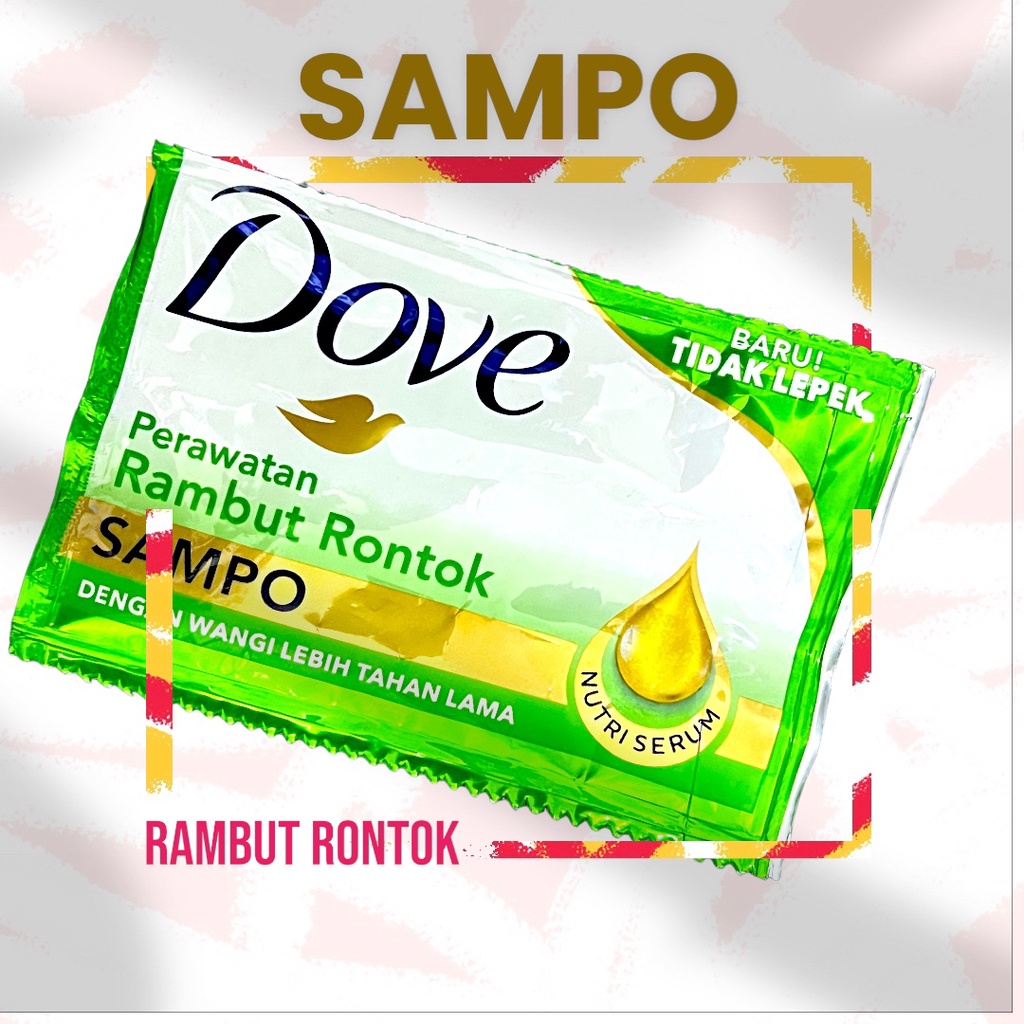 SHAMPOO RAMBUT MERK  DOVE ( 1 SACHET )