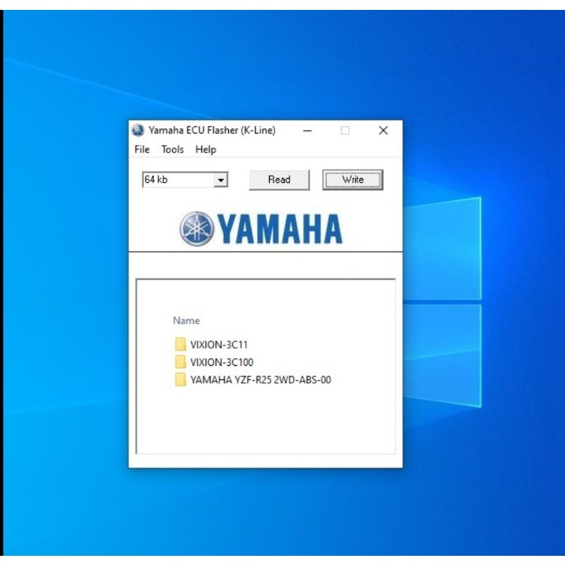 Software Yamaha flasher flash ecu remap tool sofwer flashtool bonus file bin xdf vixion old & r25 fr