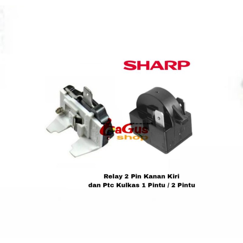 Relay Ptc Overload Kulkas Sharp 2 Pintu